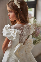 Aurora Elegance Communion Gown - Exquisite Dress by Pentelei Couture